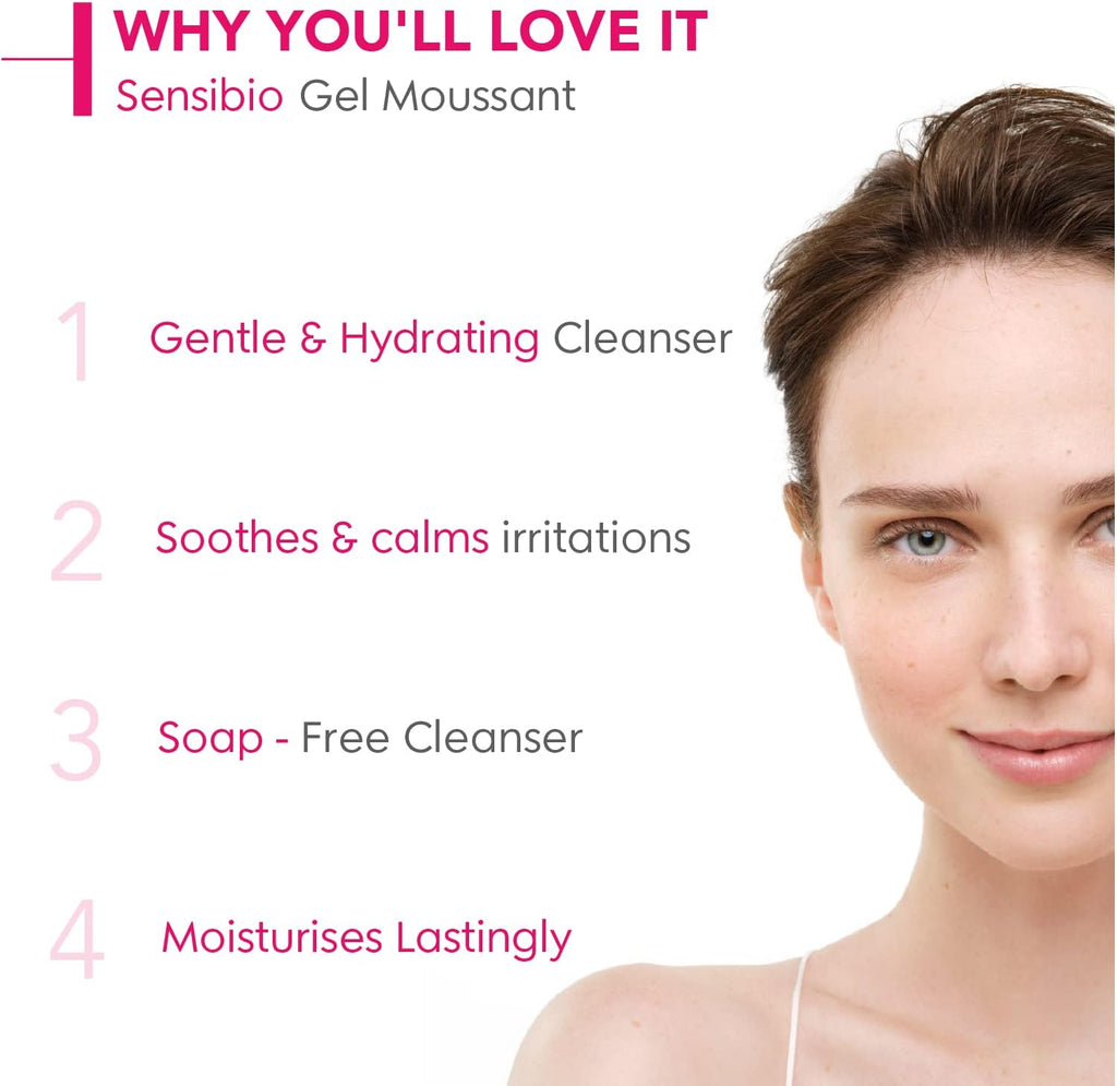 Bioderma Sensibio Gentle Soothing Micellar Cleansing Foaming Gel For Sensitive Skin(500ml)